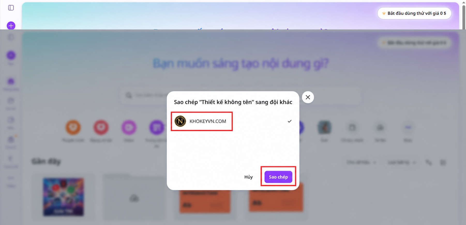 Cách chuyển thiết kế Canva sang tài khoản khác (Nhanh & dễ 2026)